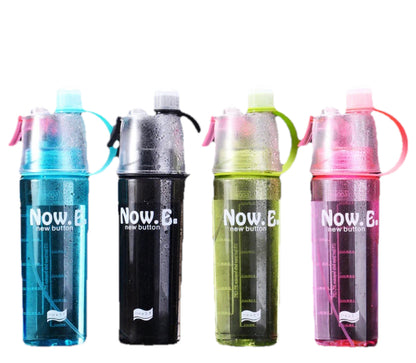 Portable Mist Spray Water Bottle – Leakproof Sports Bottle with Handle