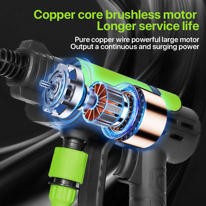 21V Cordless Pressure Washer 500PSI – Portable Jet Wash with 2 Batteries
