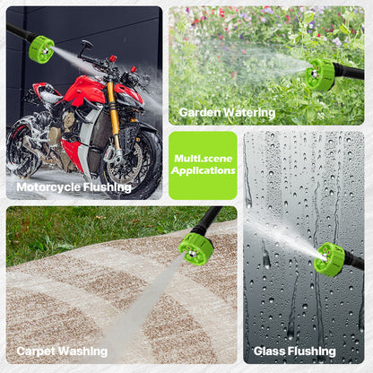 21V Cordless Pressure Washer 500PSI – Portable Jet Wash with 2 Batteries